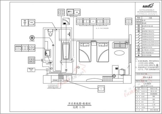 标准间空调电路布线图（标准间的设计效果图）-图2