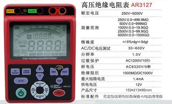 兆欧表测量值标准（兆欧表使用标准）