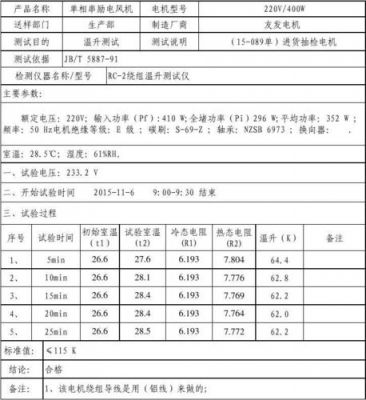 发电机测试标准（发电机性能测试）