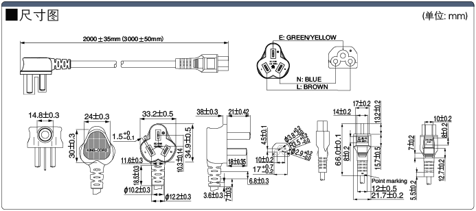 电源连接器标准（电源接线标准）-图1