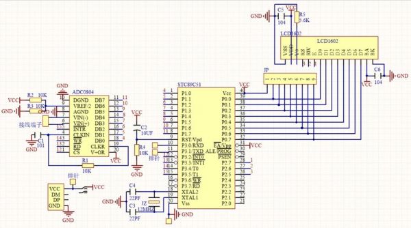 adc0804标准接法（adc0804电路图）