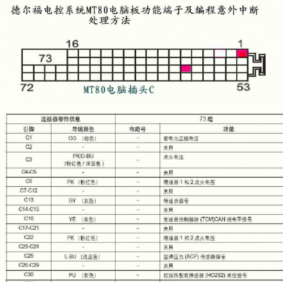 德尔福六欧芯片的标准（德尔福mt05ecu针脚定义）-图2