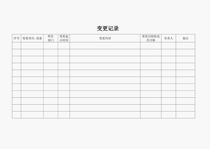 变更前后设备对比（设备变更记录样版）-图3