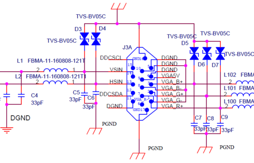 vga接口标准电路图（vga接口标准电路图详解）-图2