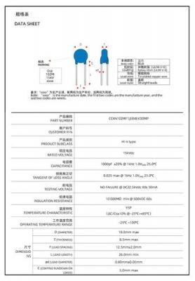 电容器的标准规范（电容器的标准规范要求）-图1