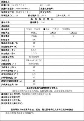 基站检测标准（基站监测标准）