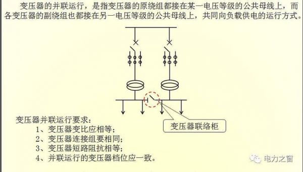 标准变压器并列运行（变压器并列运行规范）